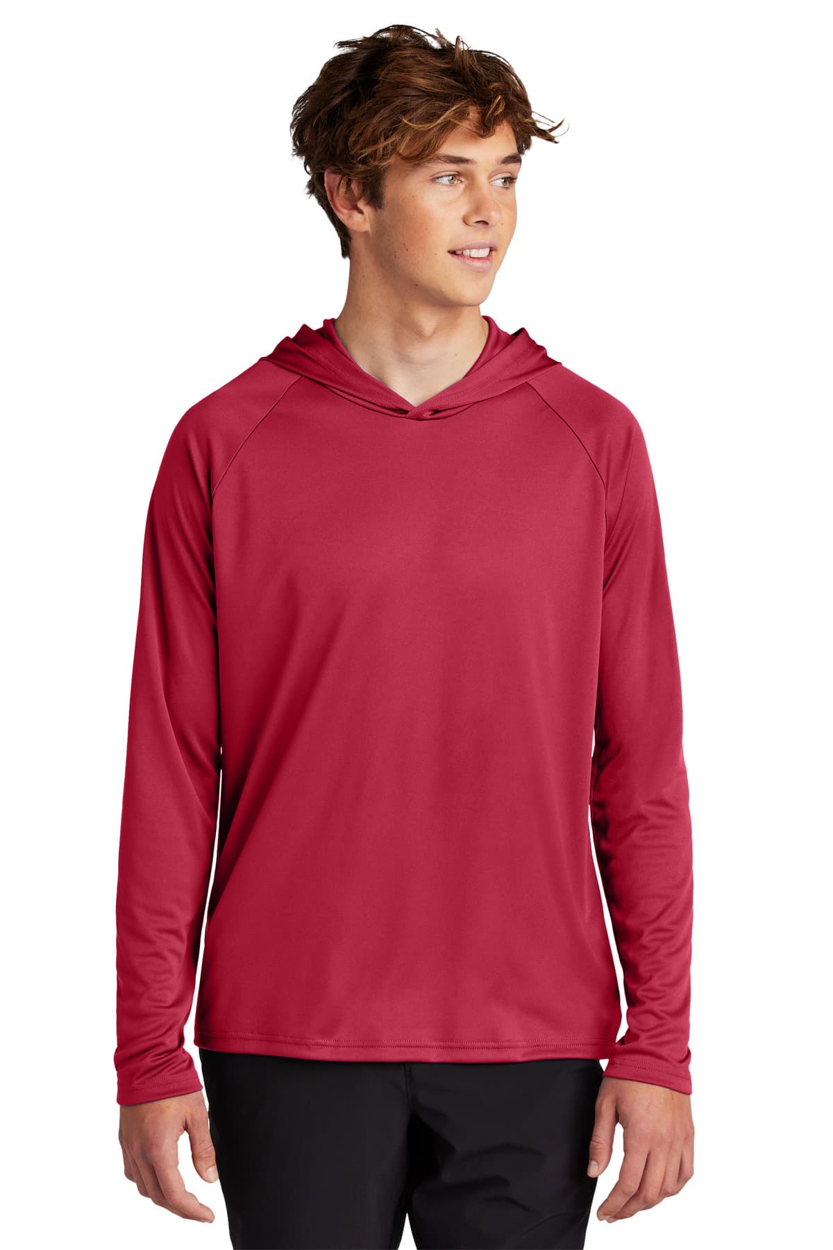 Port & Co  Performance Pullover Hooded Tee — Red