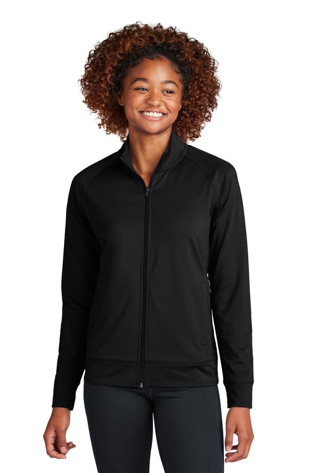 Sport-Tek ® Women's Sport-Wick ® Stretch Full-Zip Cadet Jacket