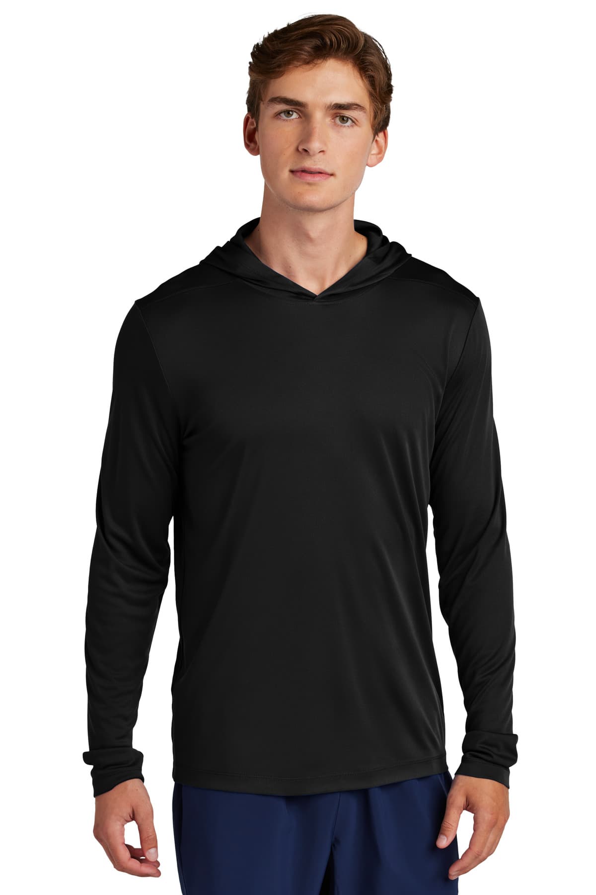 Sport-Tek ® Posi-UV ® Pro Long Sleeve Hoodie — Black