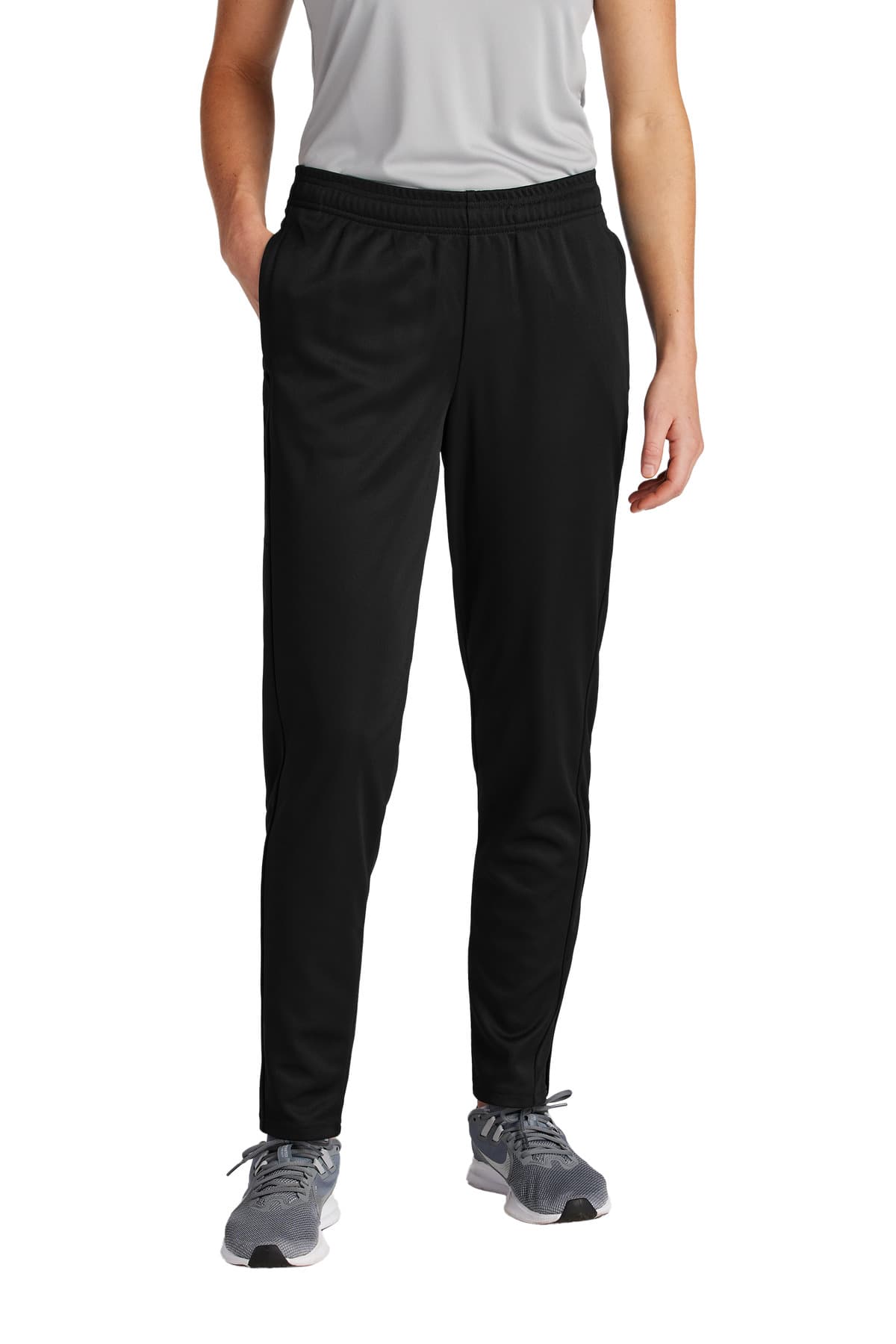 Sport-Tek ® Women's Travel Pant — Black/ Black