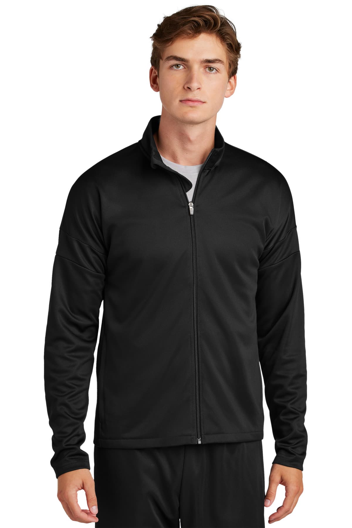 Sport-Tek ® Travel Full-Zip Jacket — Black/ Black