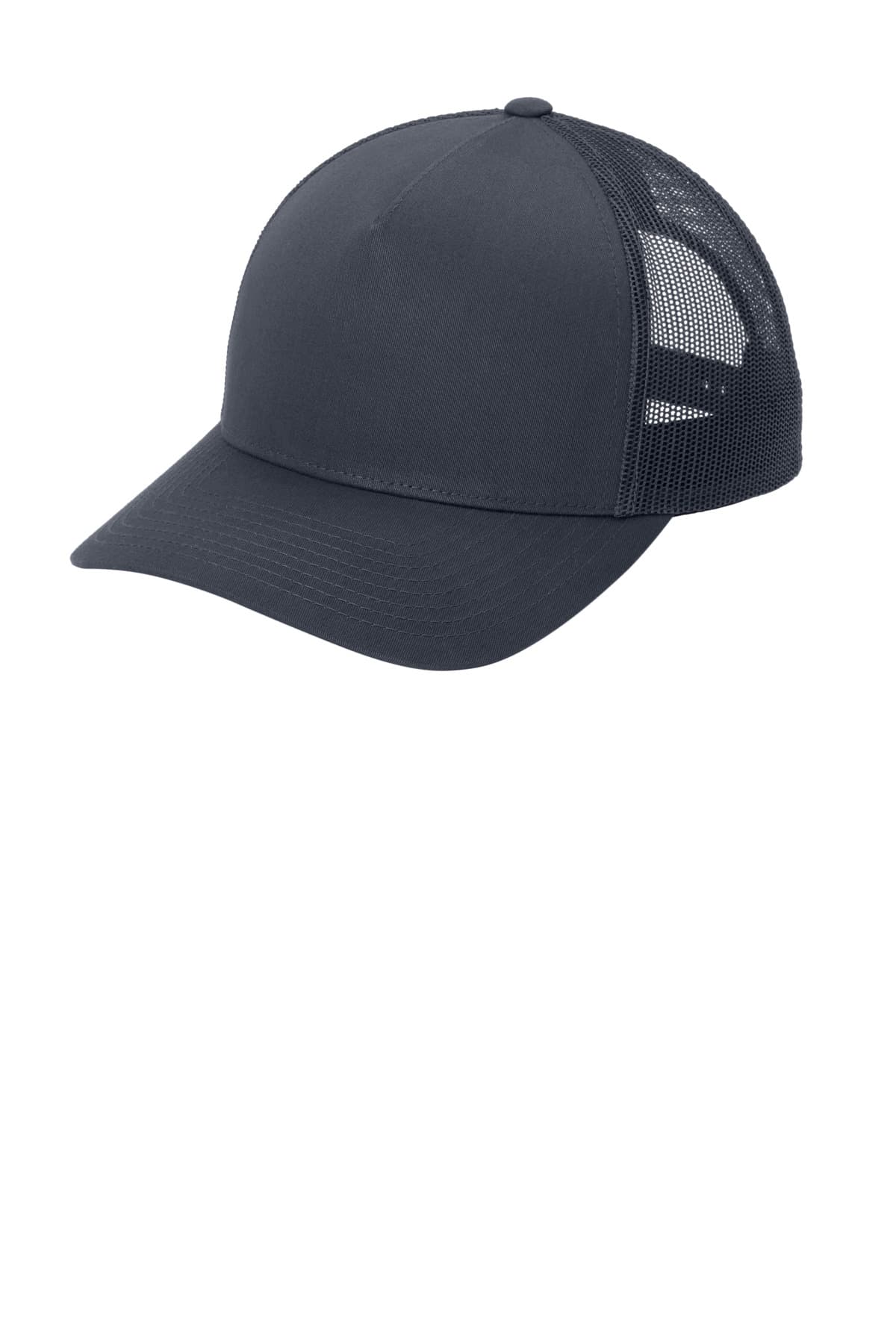 Sport-Tek ® YP Classics ® Retro Trucker 5-Panel Cap — Iron Grey/ Iron Grey