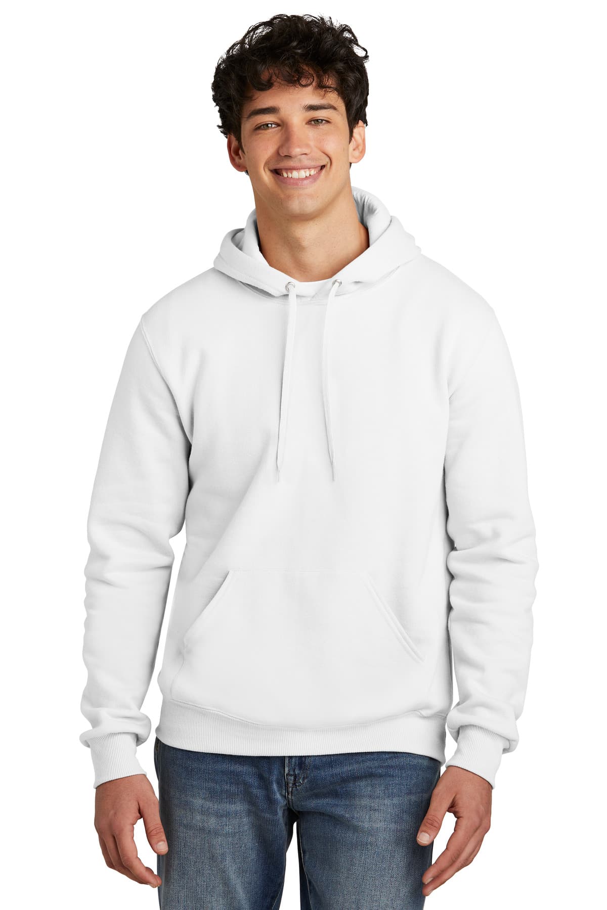 Jerzees Eco  Premium Blend Pullover Hooded Sweatshirt — White