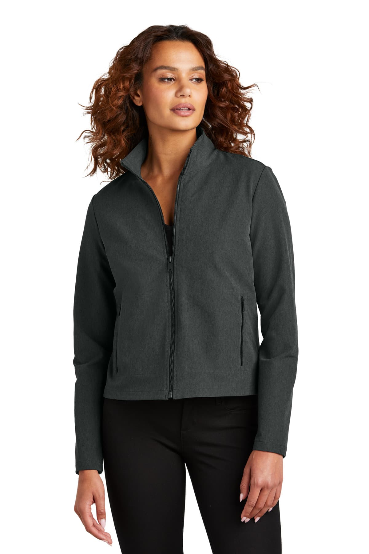 Mercer+Mettle ® Women's Stretch Soft Shell Jacket — Anchor Grey Heather