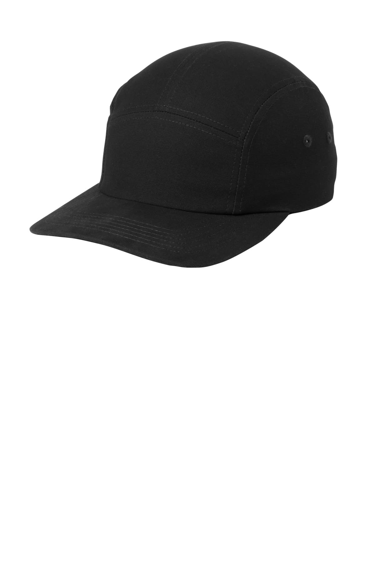 Port Authority ® Brushed Cotton Camper Cap — Black