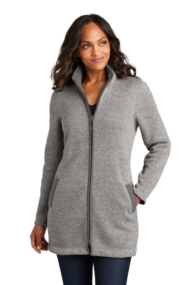 Port Authority ® Women's Arc Sweater Fleece Long Jacket