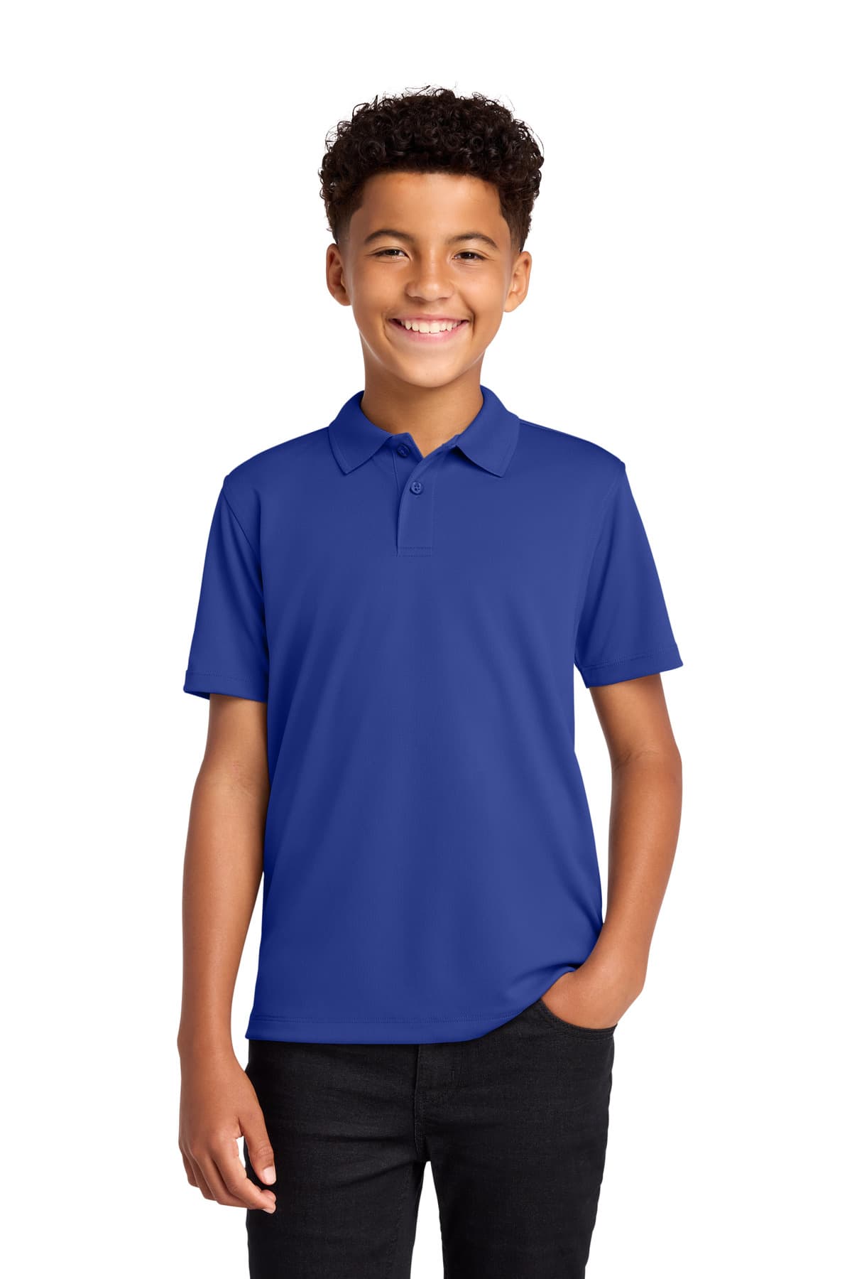 Port Authority ® Youth Dry Zone ® UV Micro-Mesh Polo — True Royal