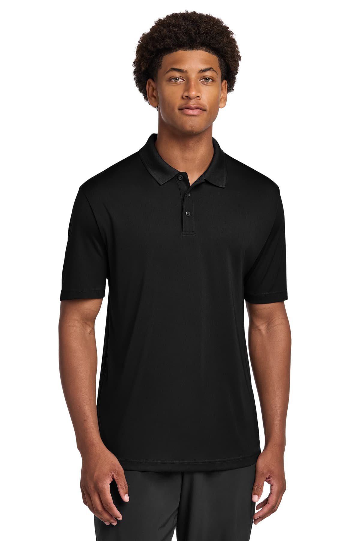 Sport-Tek ® PosiCharge ® Re-Compete Polo — Black