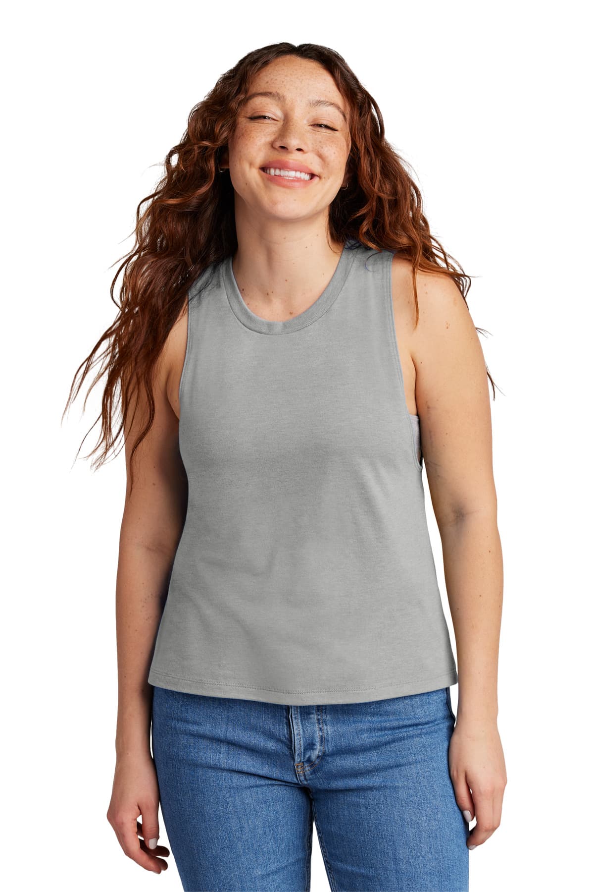 Allmade ® Women's Tri-Blend Muscle Tank — Aluminum Grey
