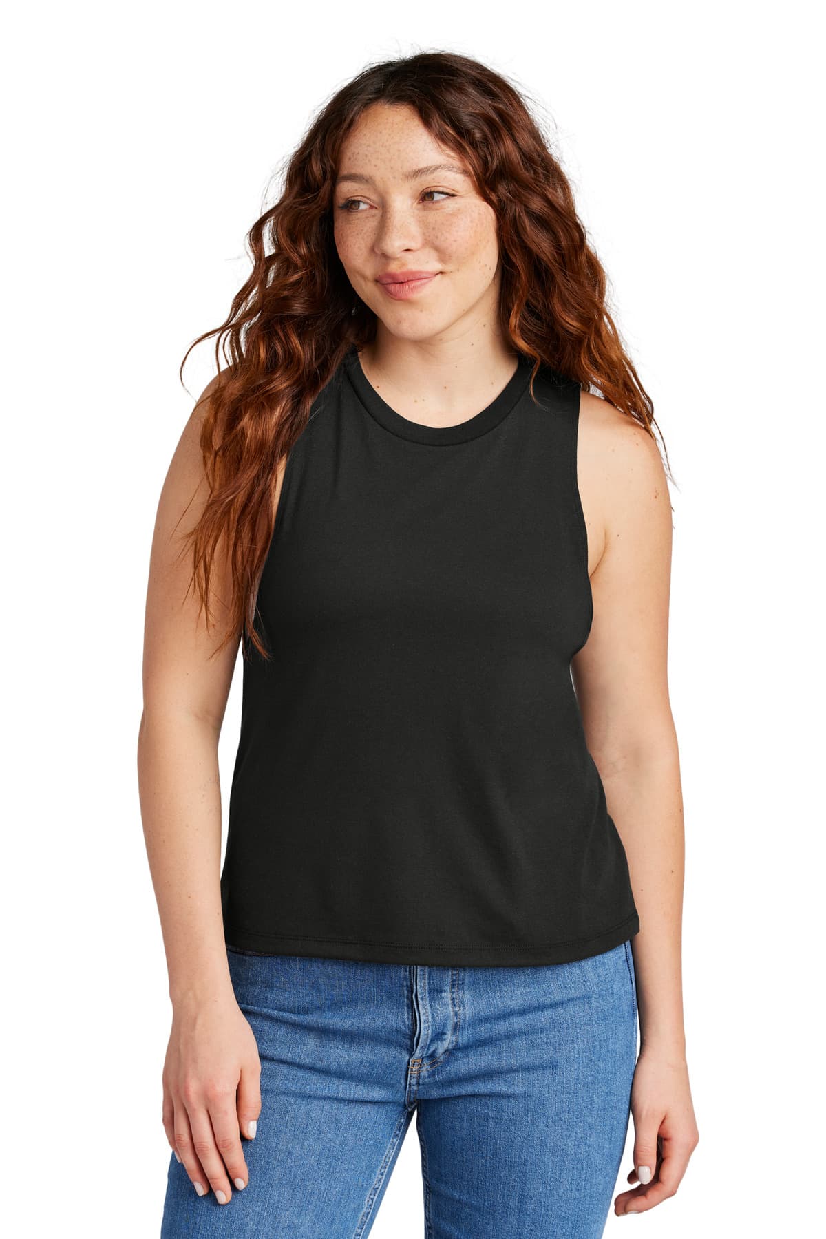 Allmade ® Women's Tri-Blend Muscle Tank — Deep Black