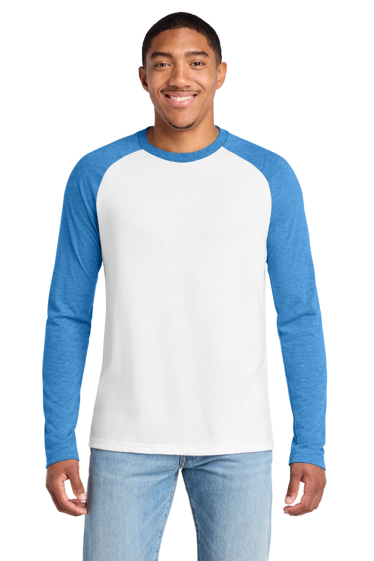 Allmade ® Unisex Tri-Blend Long Sleeve Colorblock Raglan
