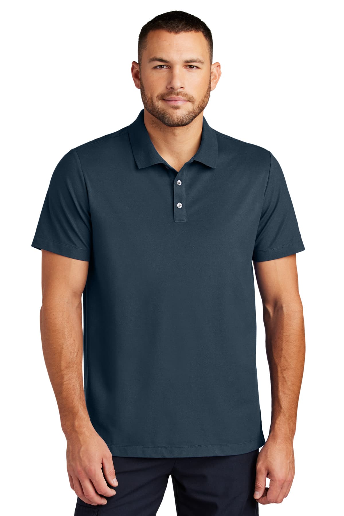 Mercer+Mettle ® Stretch Pique Polo — Night Navy