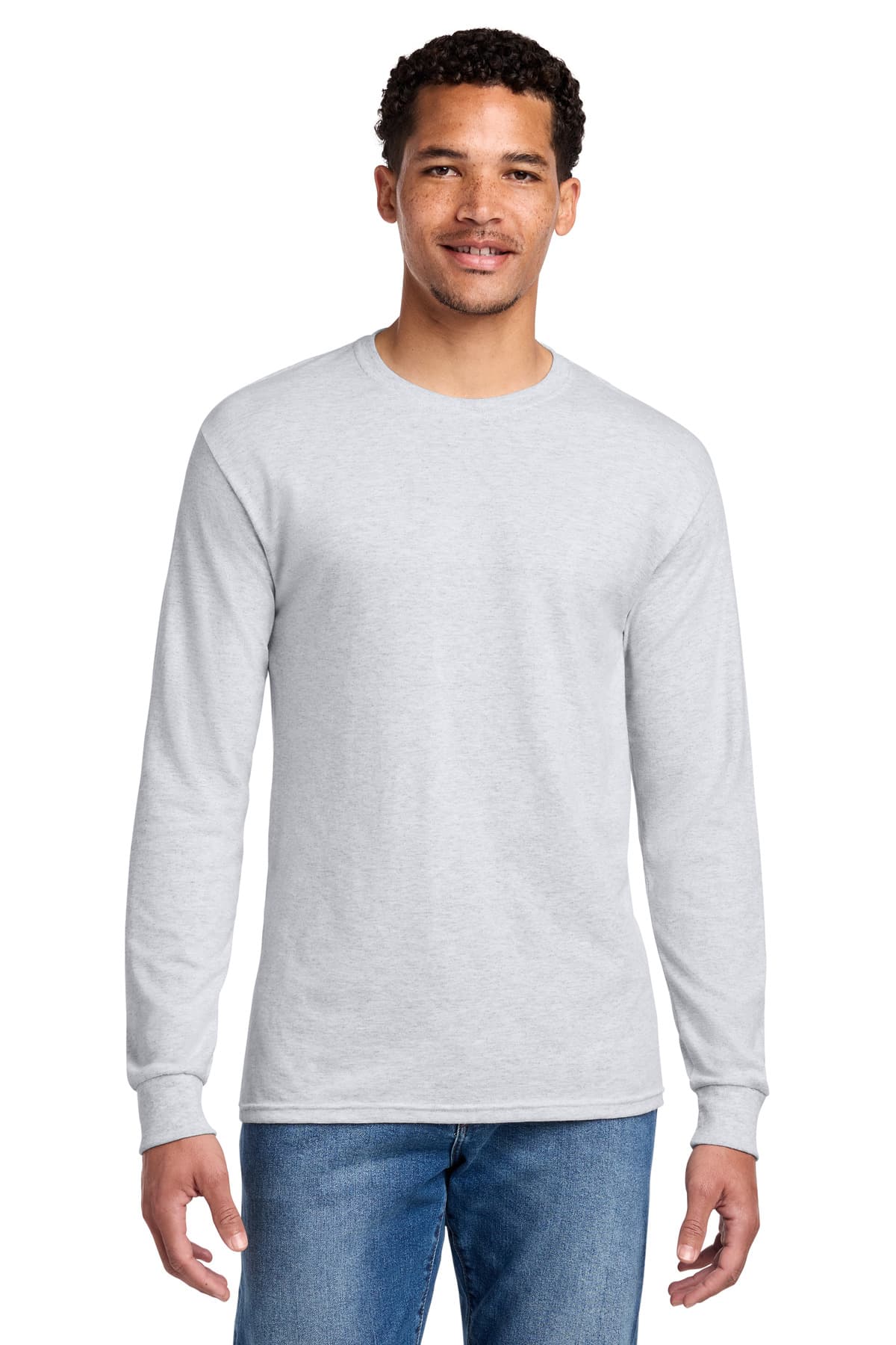 Jerzees ® - Dri-Power ® 50/50 Cotton/Poly Long Sleeve T-Shirt — Ash