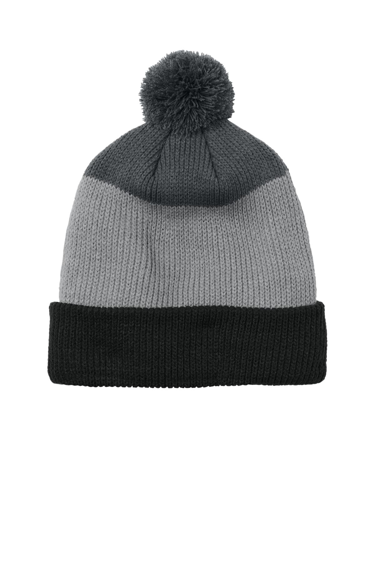 Port Authority ® Cozy Striped Pom Beanie