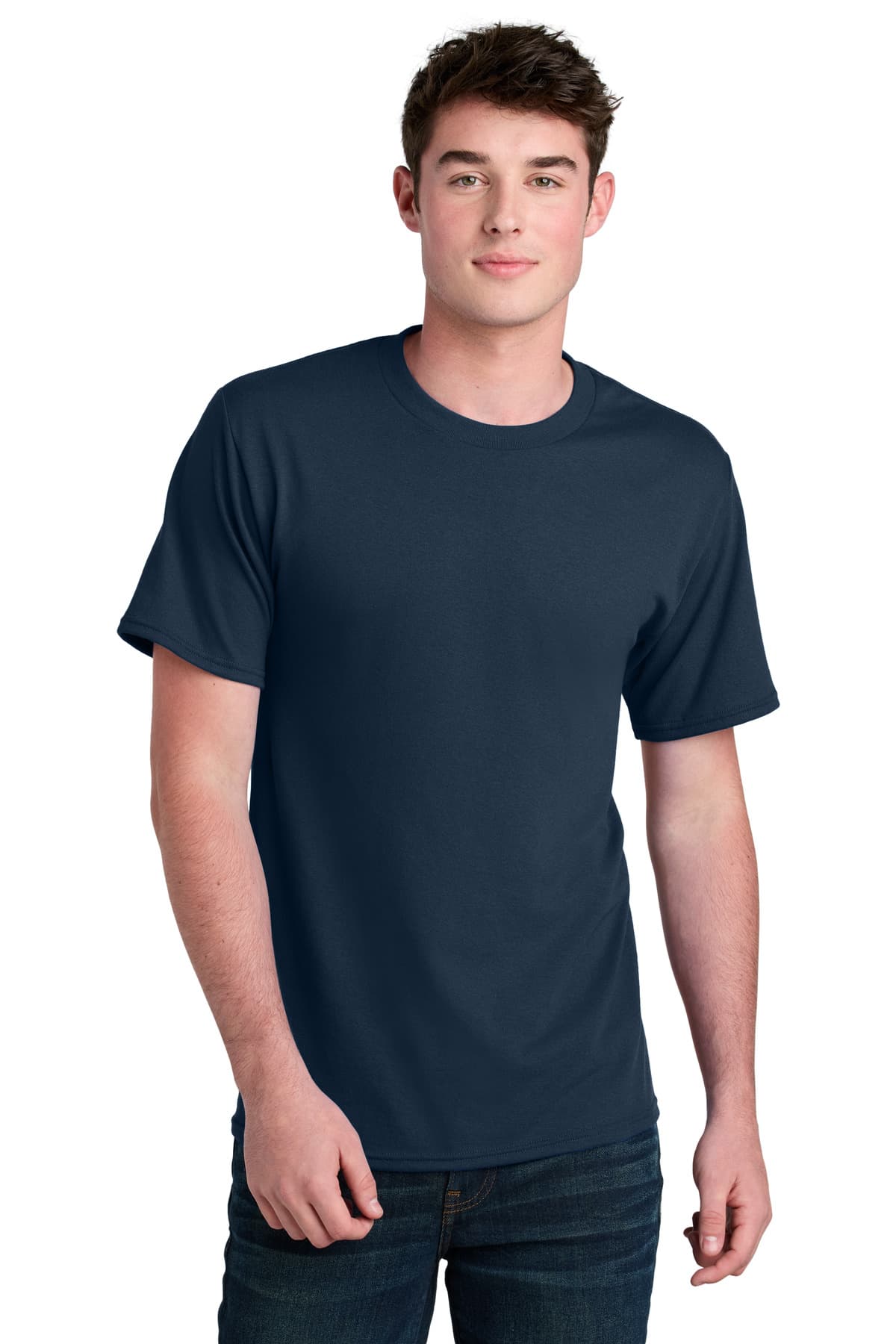 Port & Co  Core Blend Recycled Tee — Navy