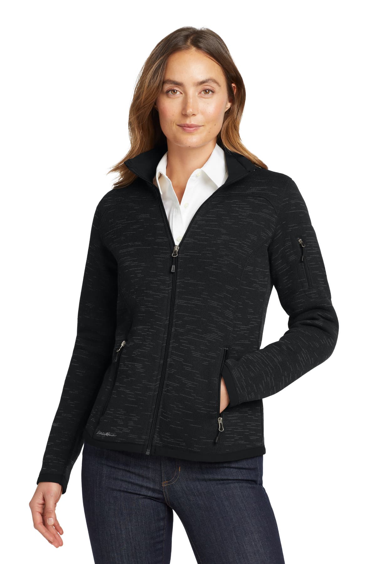 Eddie Bauer ® Women's Sweater Fleece Full-Zip — Black