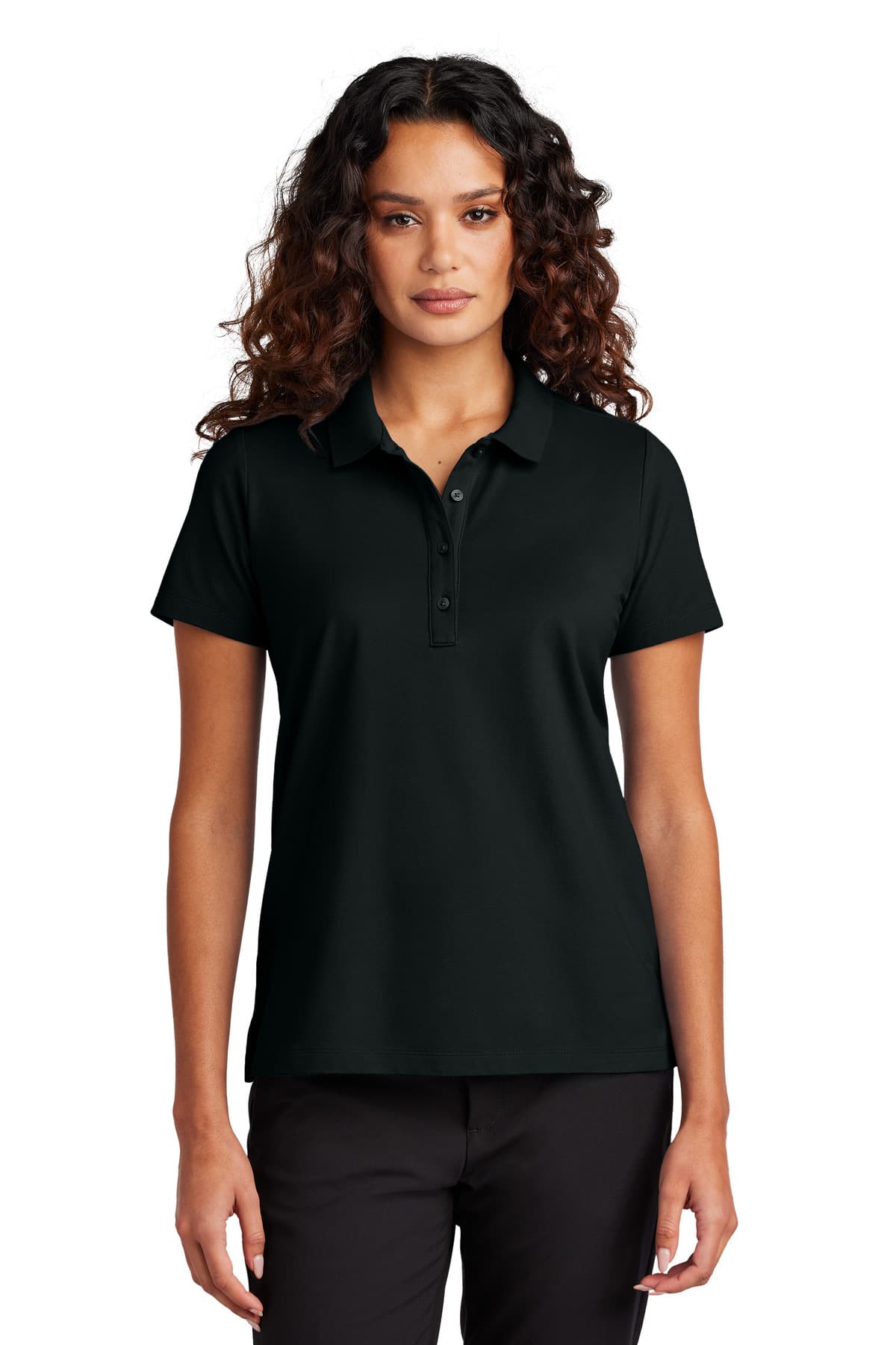 Mercer+Mettle ® Women's Stretch Pique Polo — Deep Black