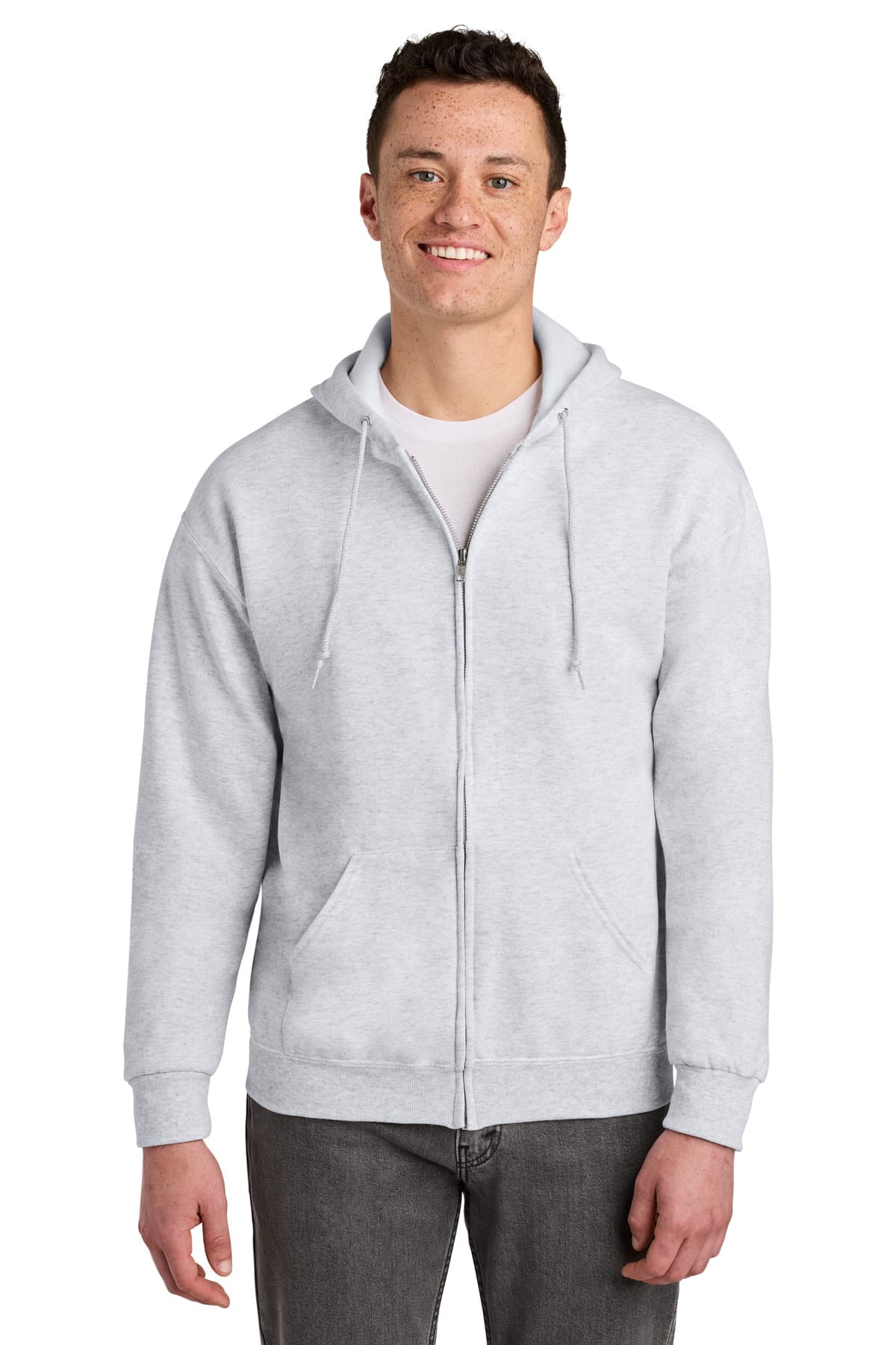 Jerzees ® - NuBlend ® Full-Zip Hooded Sweatshirt — Ash