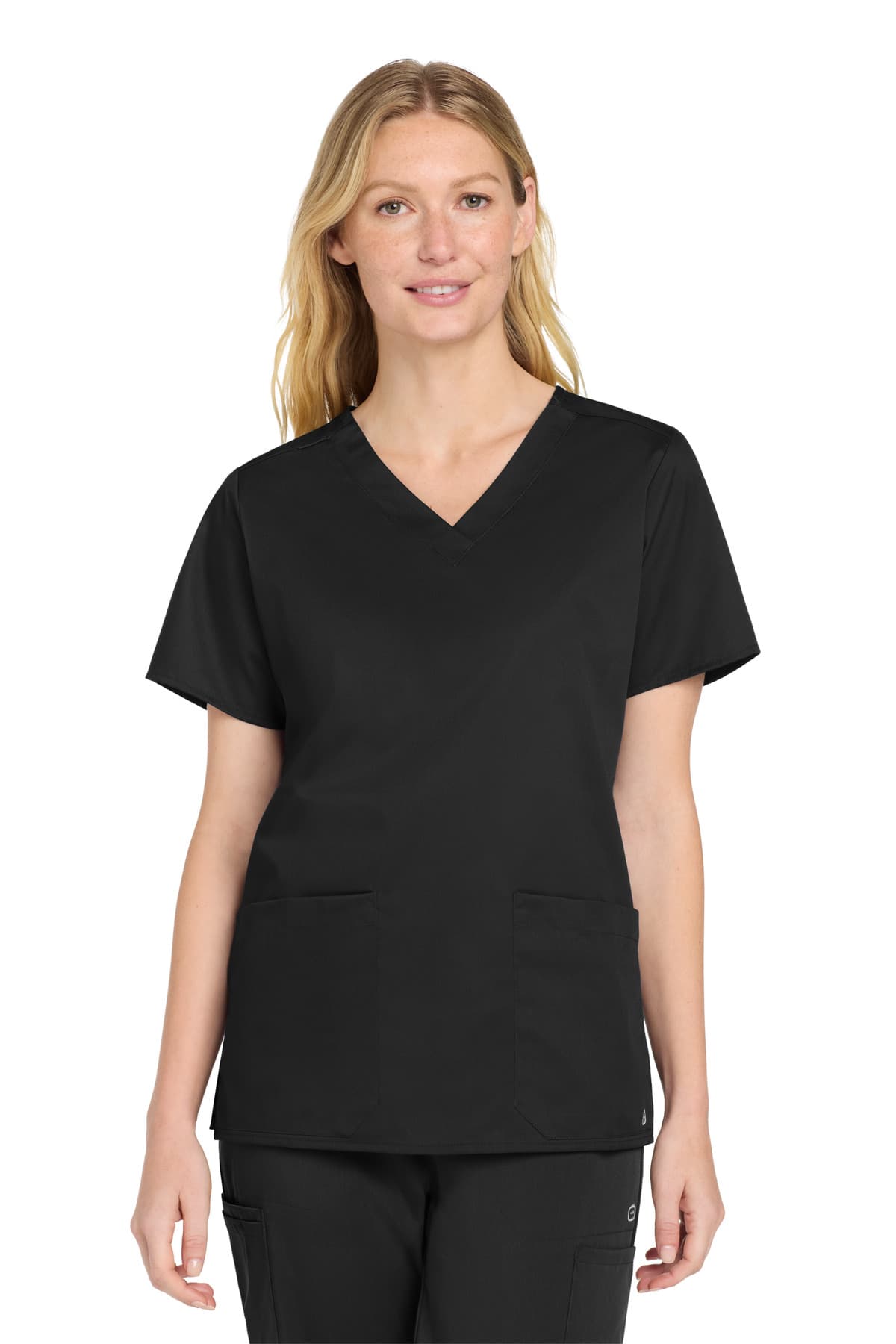 Wink ® Women's WorkFlex V-Neck Top — Black