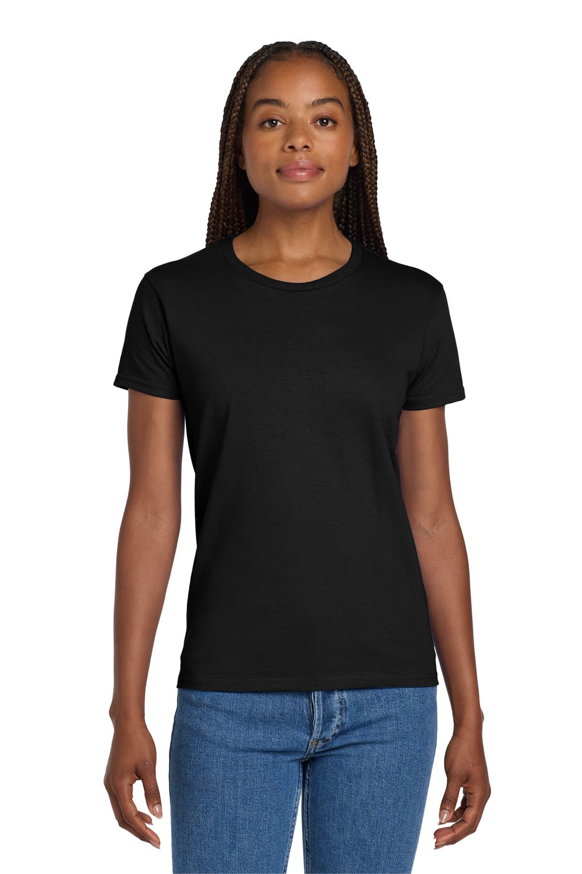 Gildan ® Women's Ultra Cotton ® 100% US Cotton T-Shirt — Black