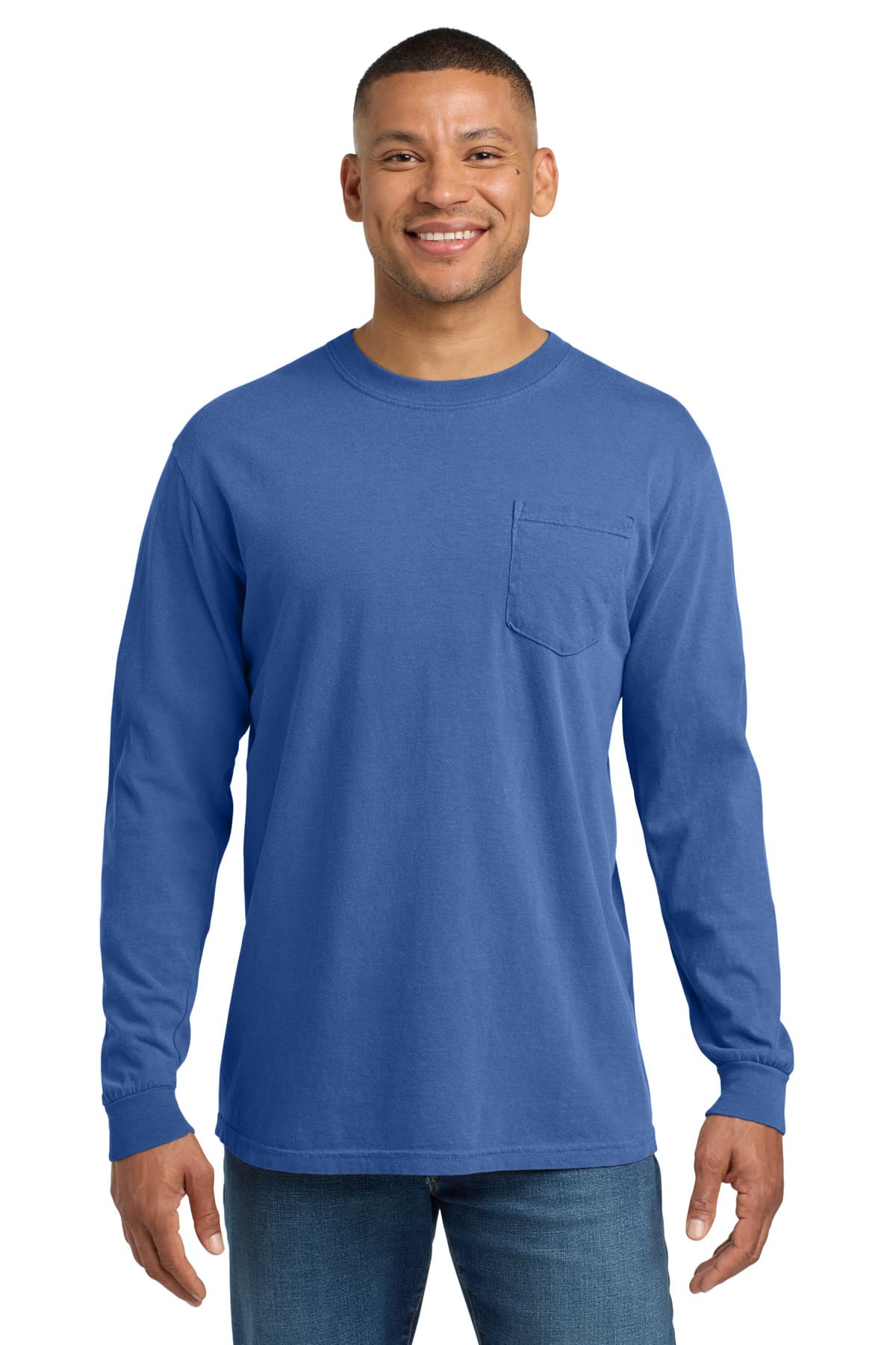 COMFORT COLORS ® Heavyweight Ring Spun Long Sleeve Pocket Tee