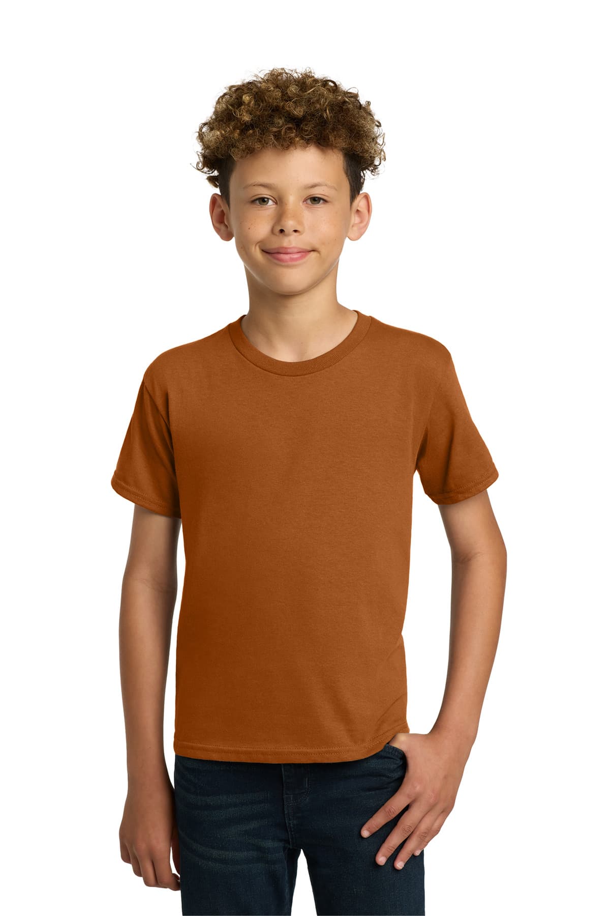 Gildan ® - Youth Heavy Cotton  100% Cotton T-Shirt — Texas Orange