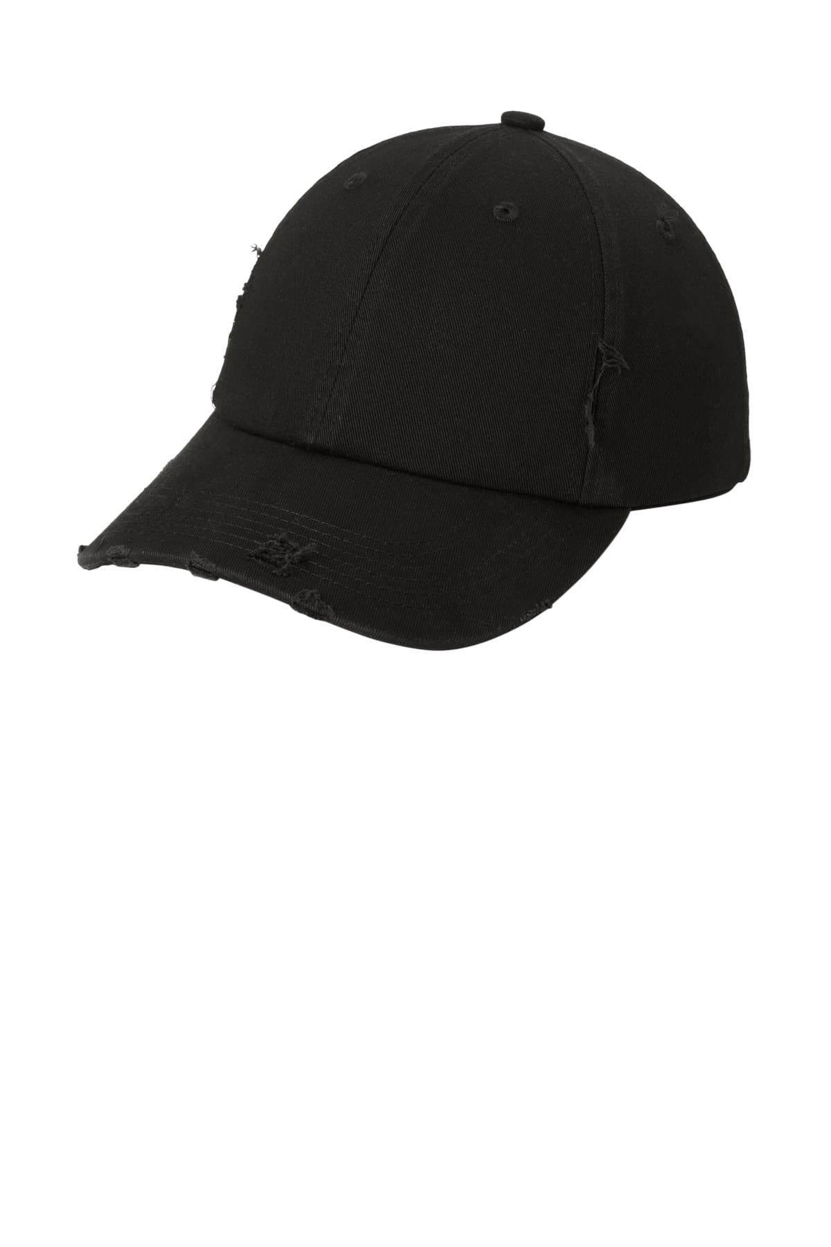 District ® Distressed Cap — Black