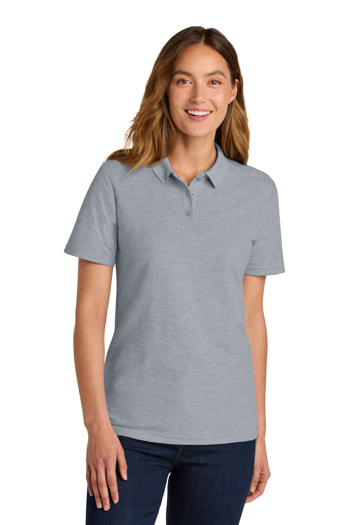 Gildan Softstyle ® Women's Pique Polo — Ring Spun Sport Grey