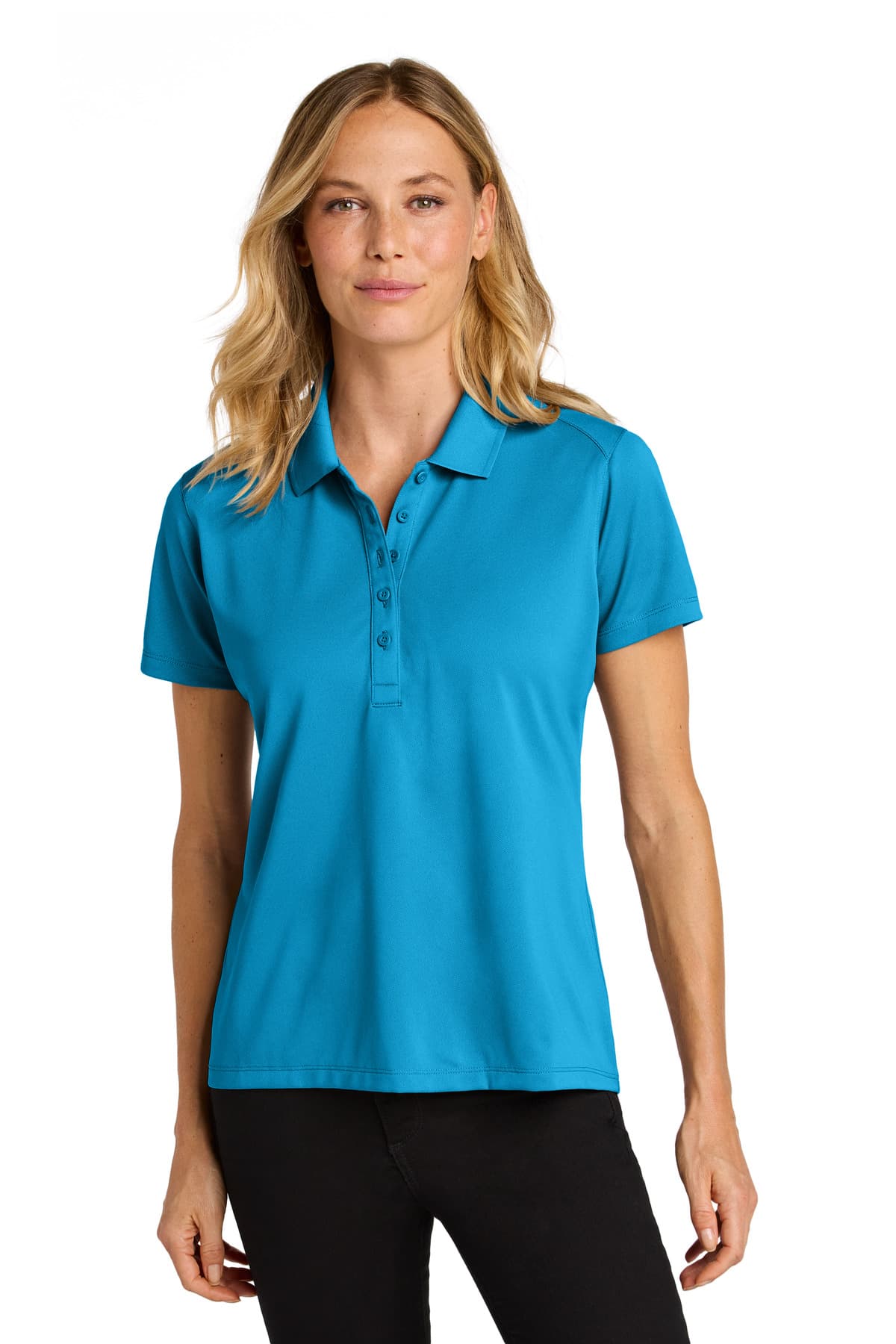 Port Authority ® Women's Wearever Performance Pique Polo — Parcel Blue