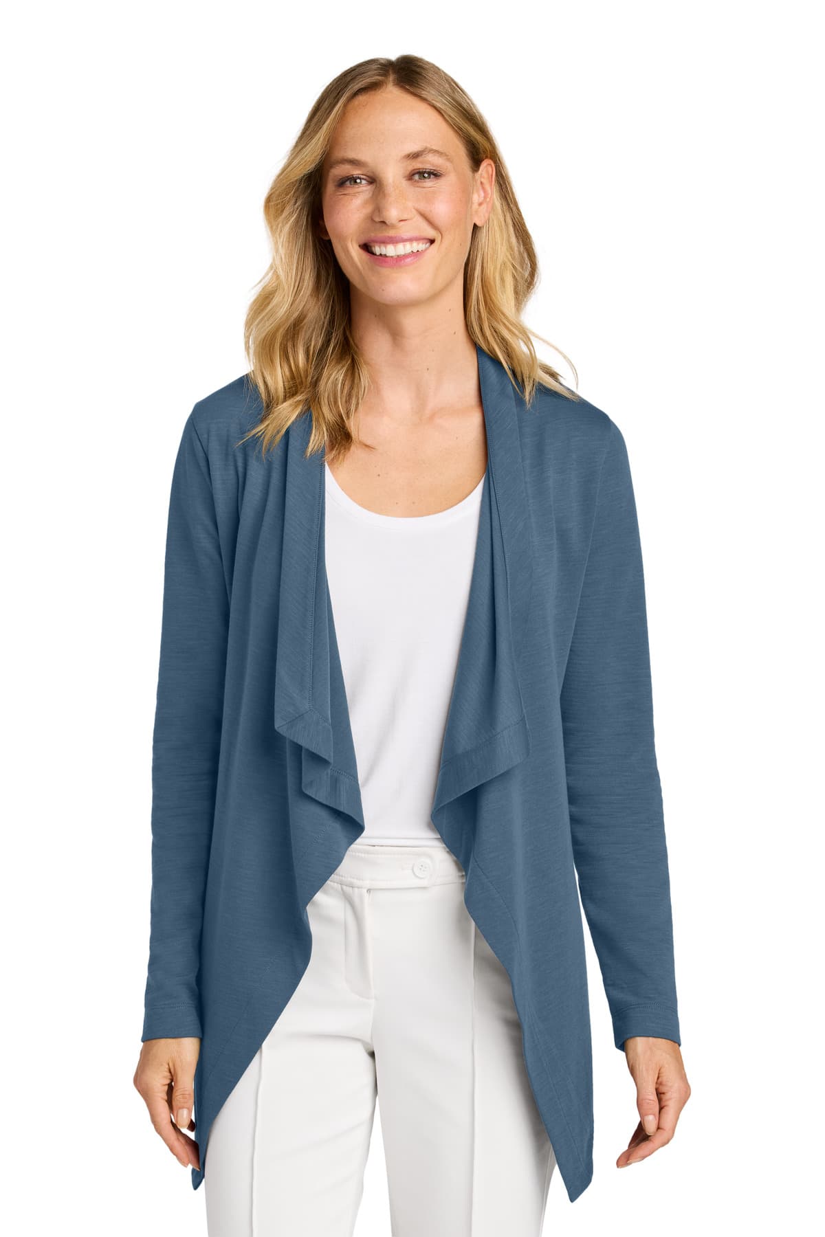 Port Authority ® Women's Breakwater Open Cardigan — Dusk Blue