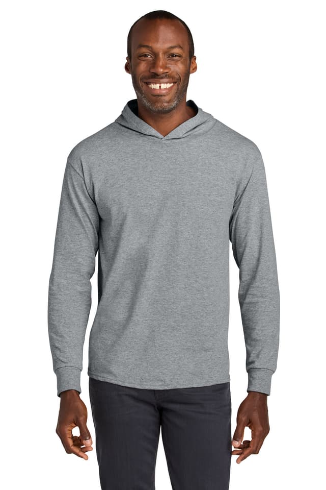 Jerzees Classics  Unisex Cotton Long Sleeve Hooded T-Shirt