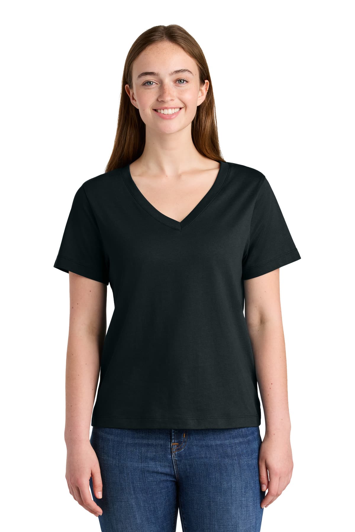 Stanley/Stella ® Women's Stella Isla V-Neck Tee — Black