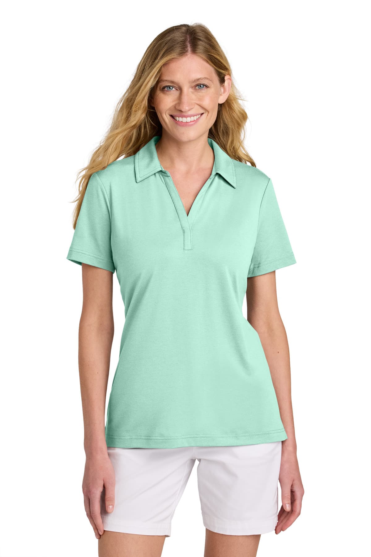 TravisMathew Women's Glenview Solid Polo — Mint