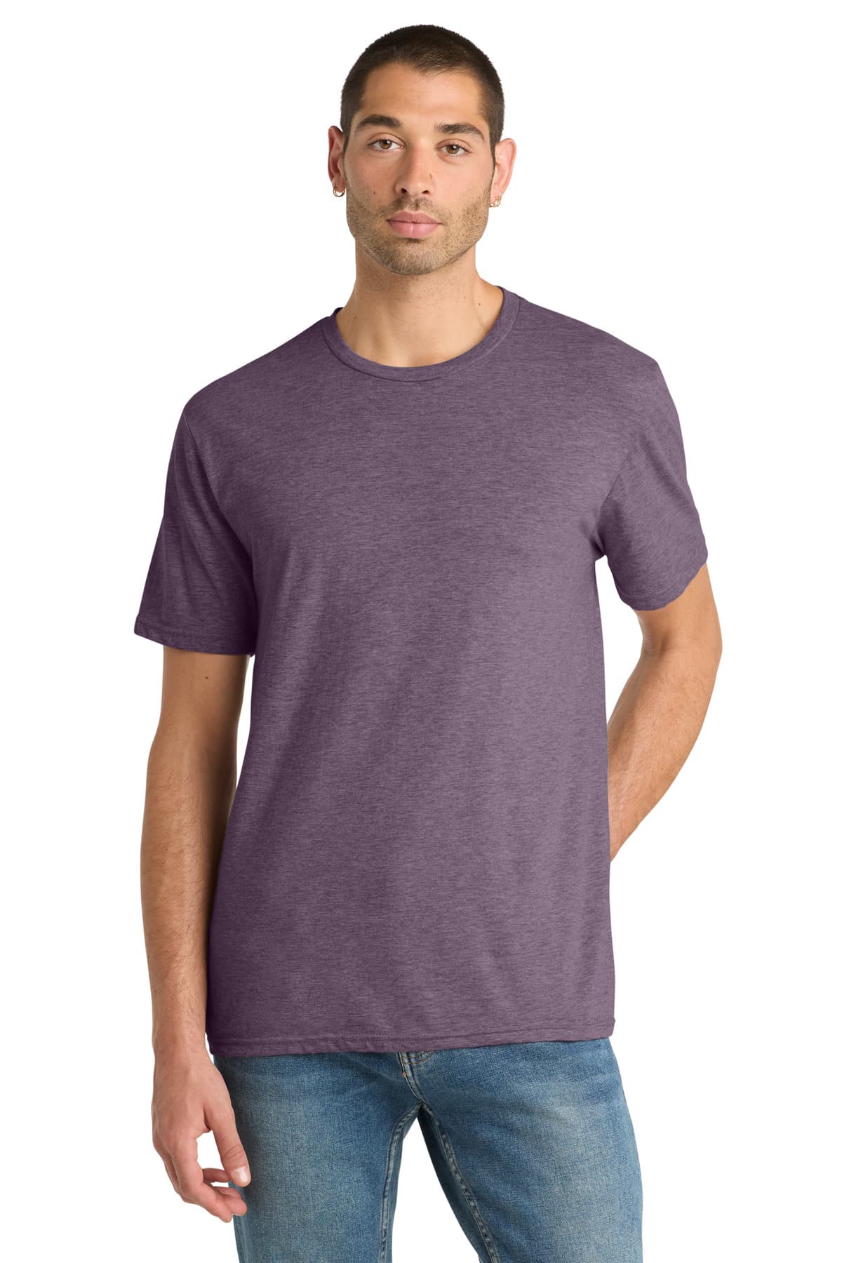 District ® Perfect Blend ® CVC Tee — Heathered Eggplant