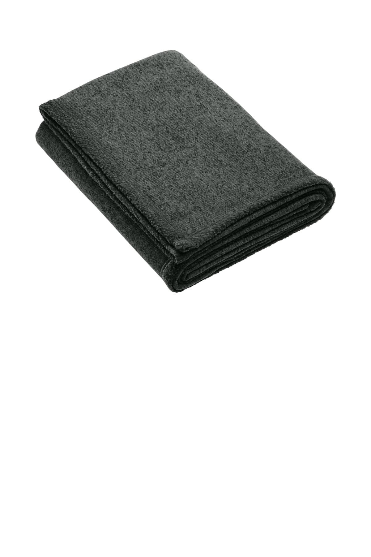 Port Authority ® Arc Sweater Fleece Blanket — Deep Smoke Heather
