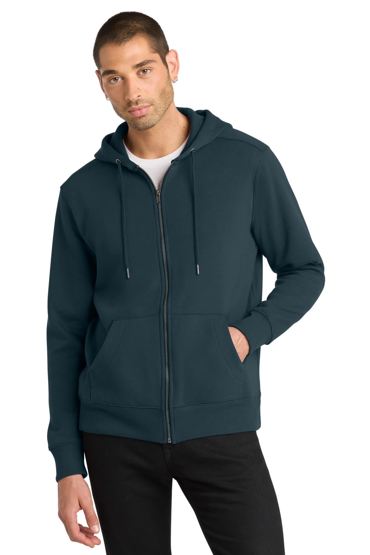 District ® Perfect Weight ® Fleece Full-Zip Hoodie — New Navy