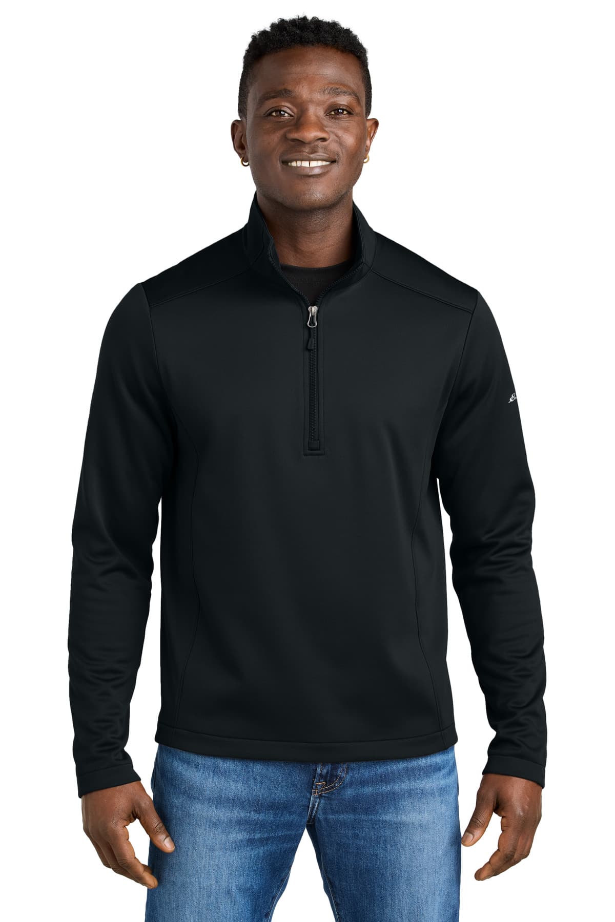 Eddie Bauer ® Smooth Mid Layer Fleece 1/2-Zip — Black