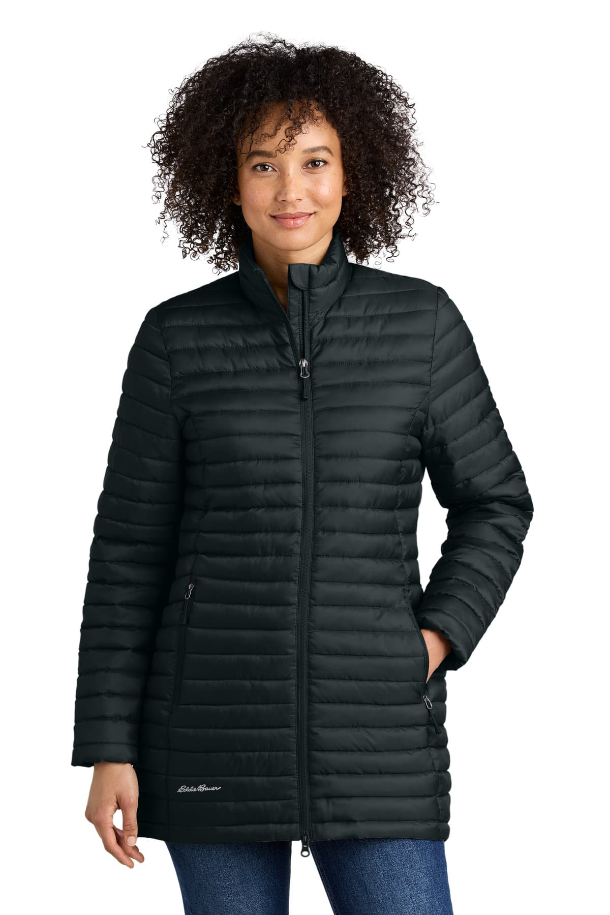 Eddie Bauer ® Women's Packable Quilted Full-Zip — Black