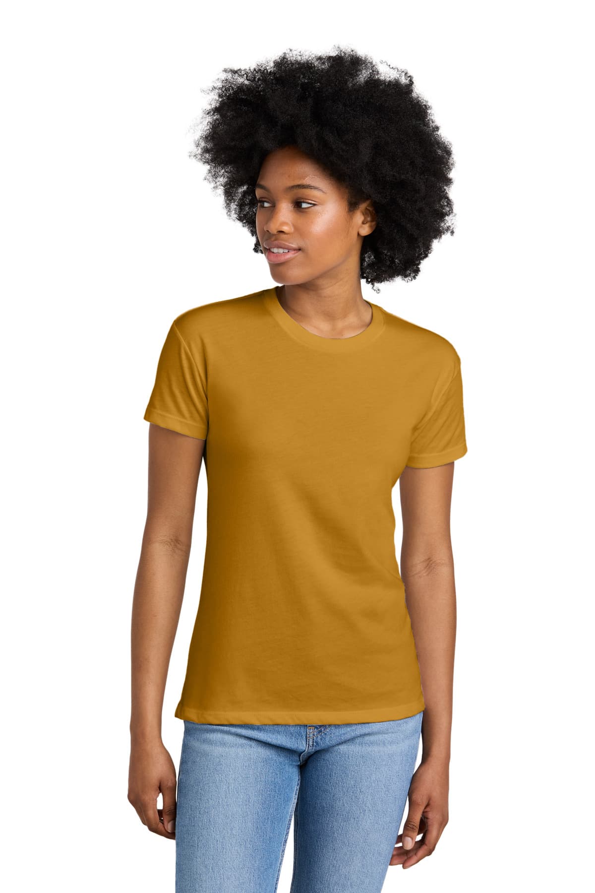 Next Level Apparel ® Women's CVC Relaxed Tee — Antique Gold