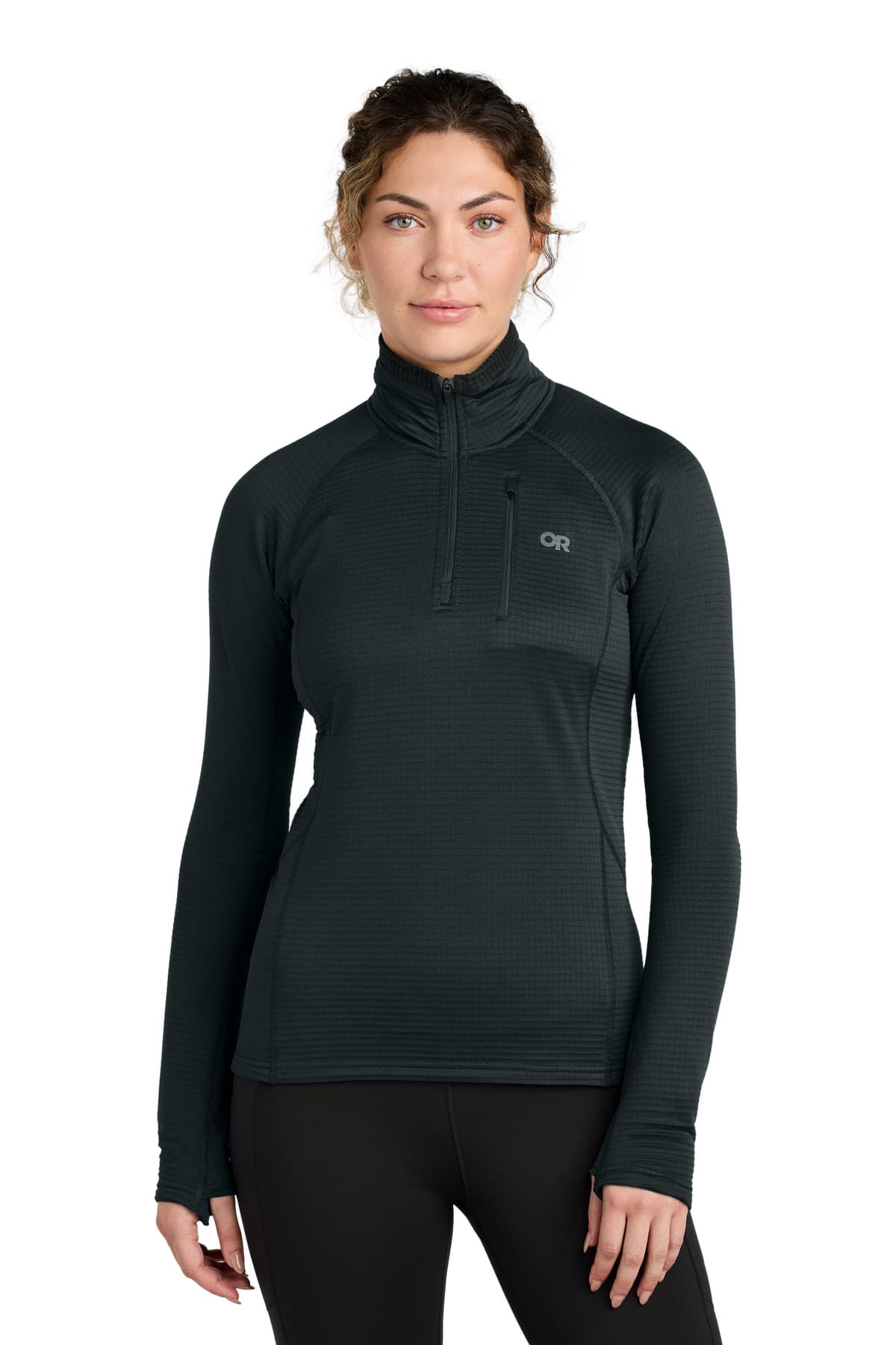 LIMITED EDITION Outdoor Research ® Women's Tech Grid 1/4-Zip Fleece — Black