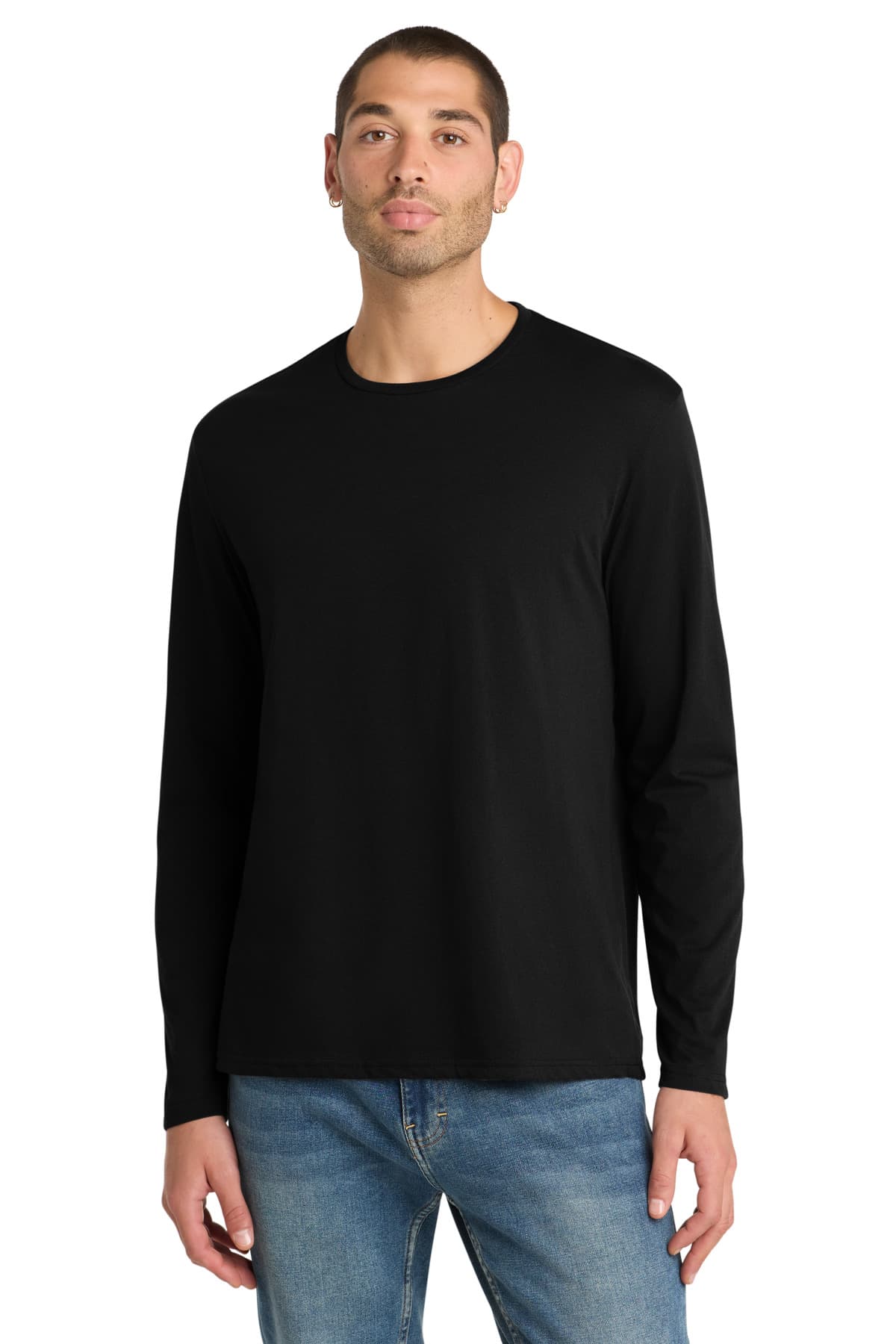 District ® Perfect Weight ® Long Sleeve Tee — Jet Black