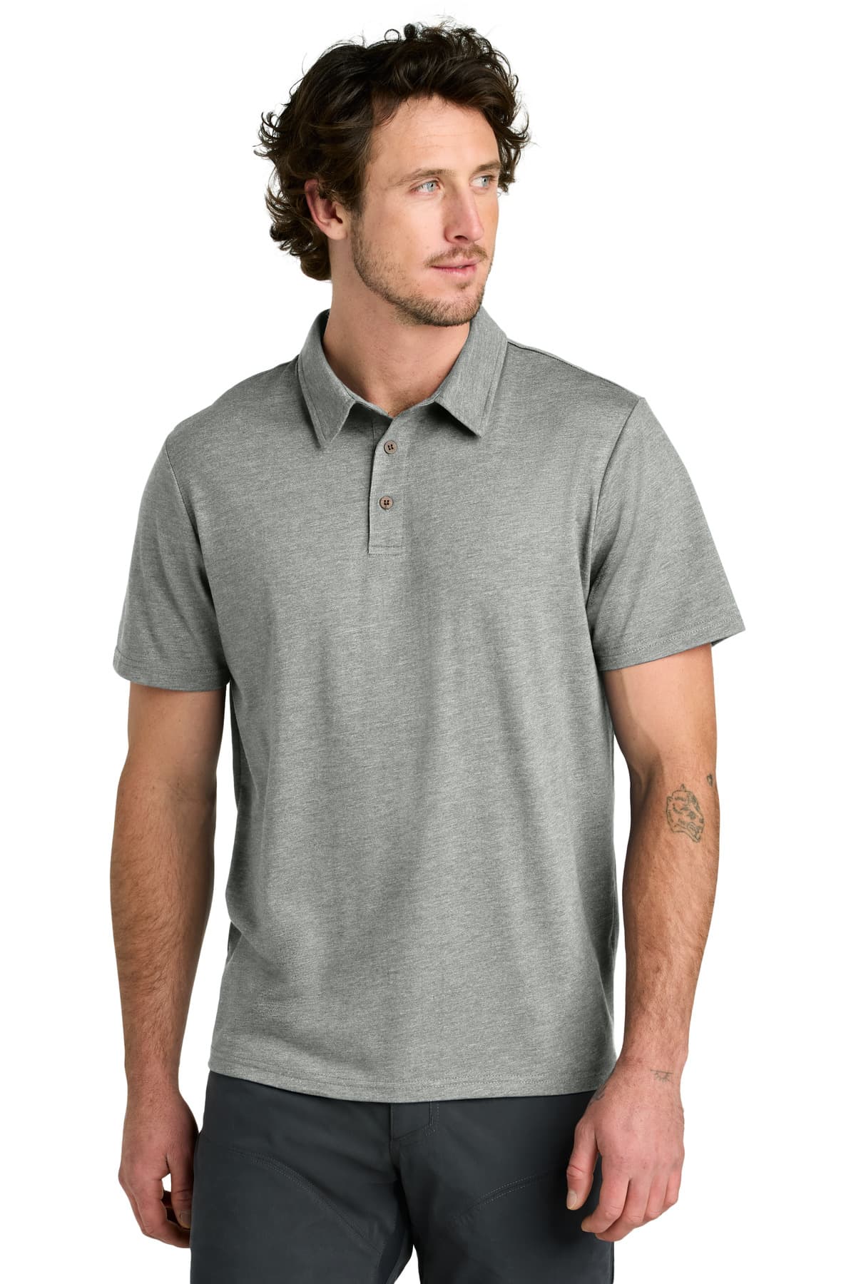 LIMITED EDITION tentree ® TreeBlend Polo — Hi Rise Grey Heather