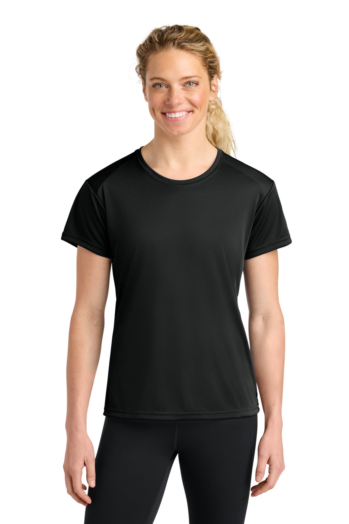 A4 Women's Cooling Performance Short Sleeve Tee — Black