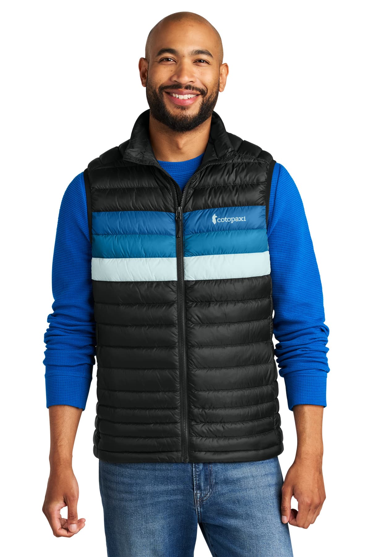 Cotopaxi ® Fuego Down Vest — Black/ Atlantic