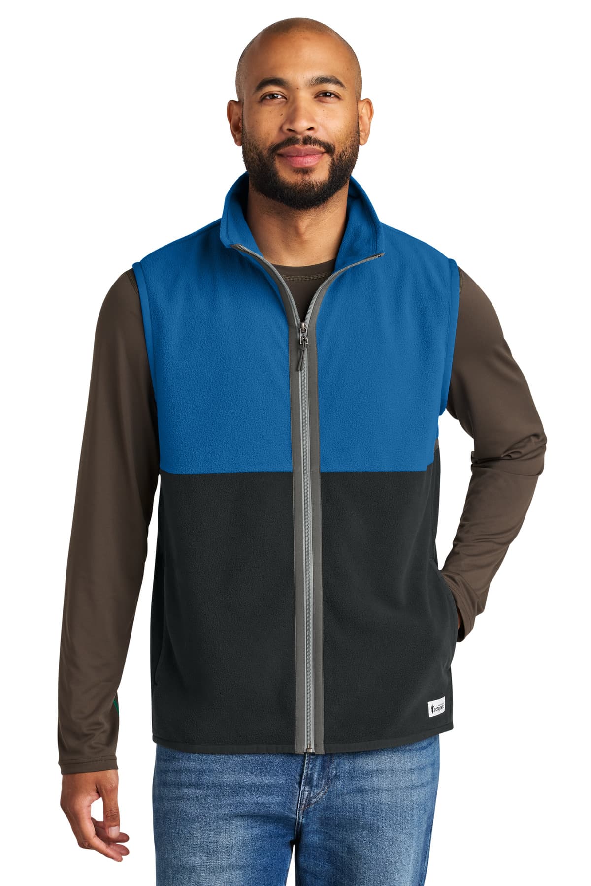 Cotopaxi ® Amado Fleece Vest — Atlantic/ Black