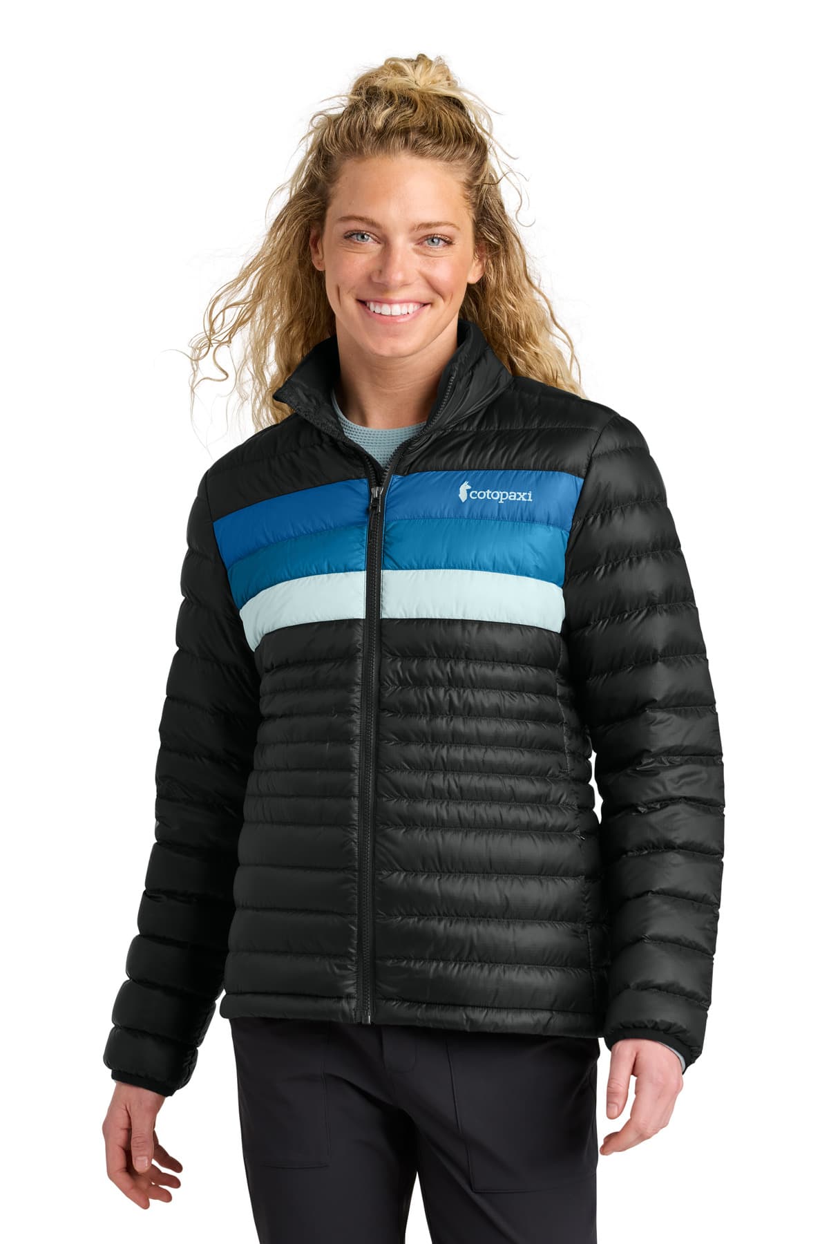 Cotopaxi ® Women's Fuego Down Jacket — Black/ Atlantic
