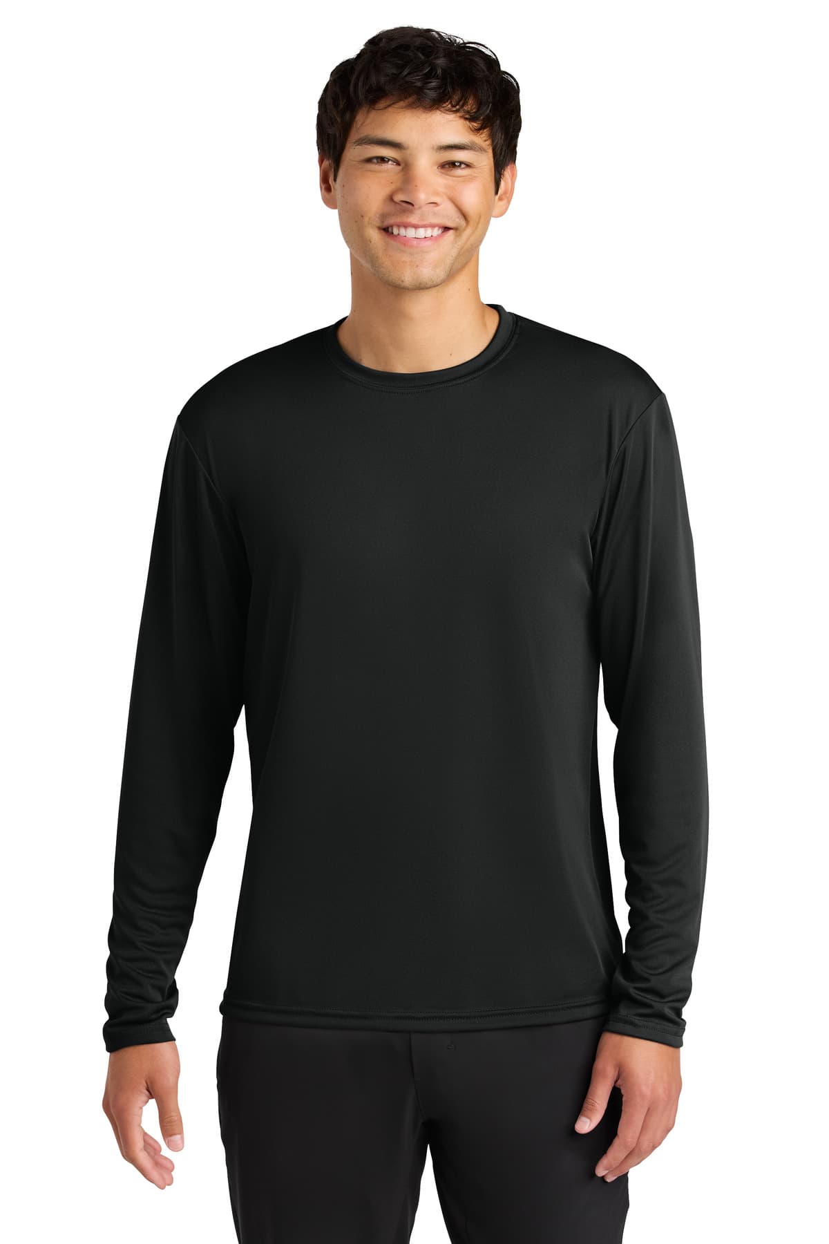 A4 Cooling Performance Long Sleeve Tee — Black
