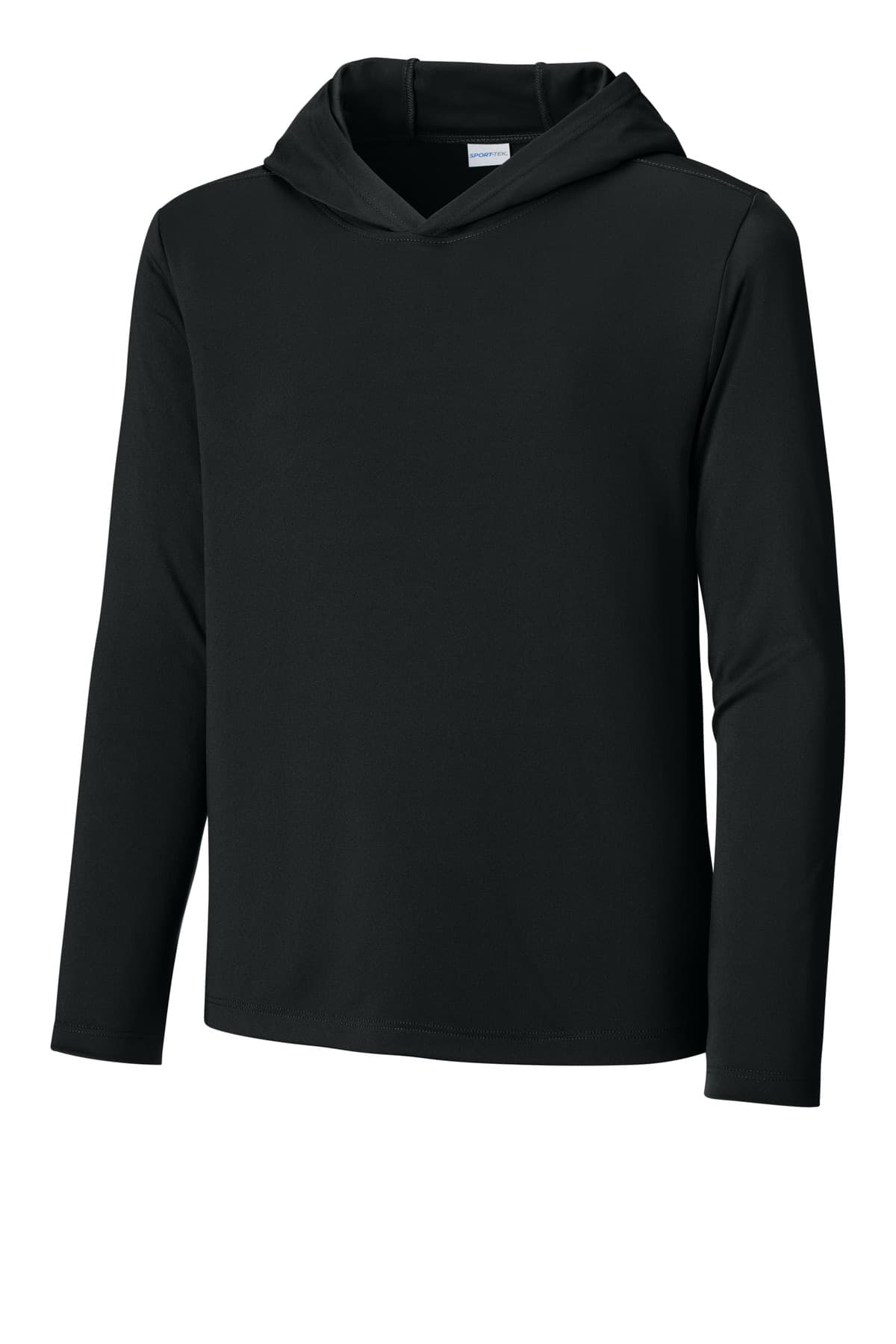 Sport-Tek ® Youth Posi-UV ® Pro Long Sleeve Hoodie — Black