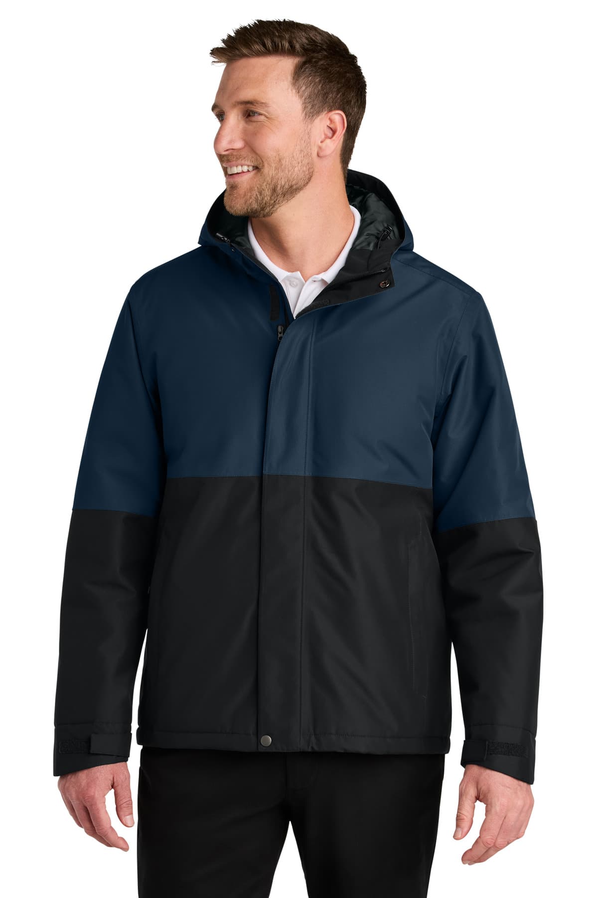 Port Authority ® Insulated Heavy Ripstop Jacket — Dress Blue Navy/ Deep Black