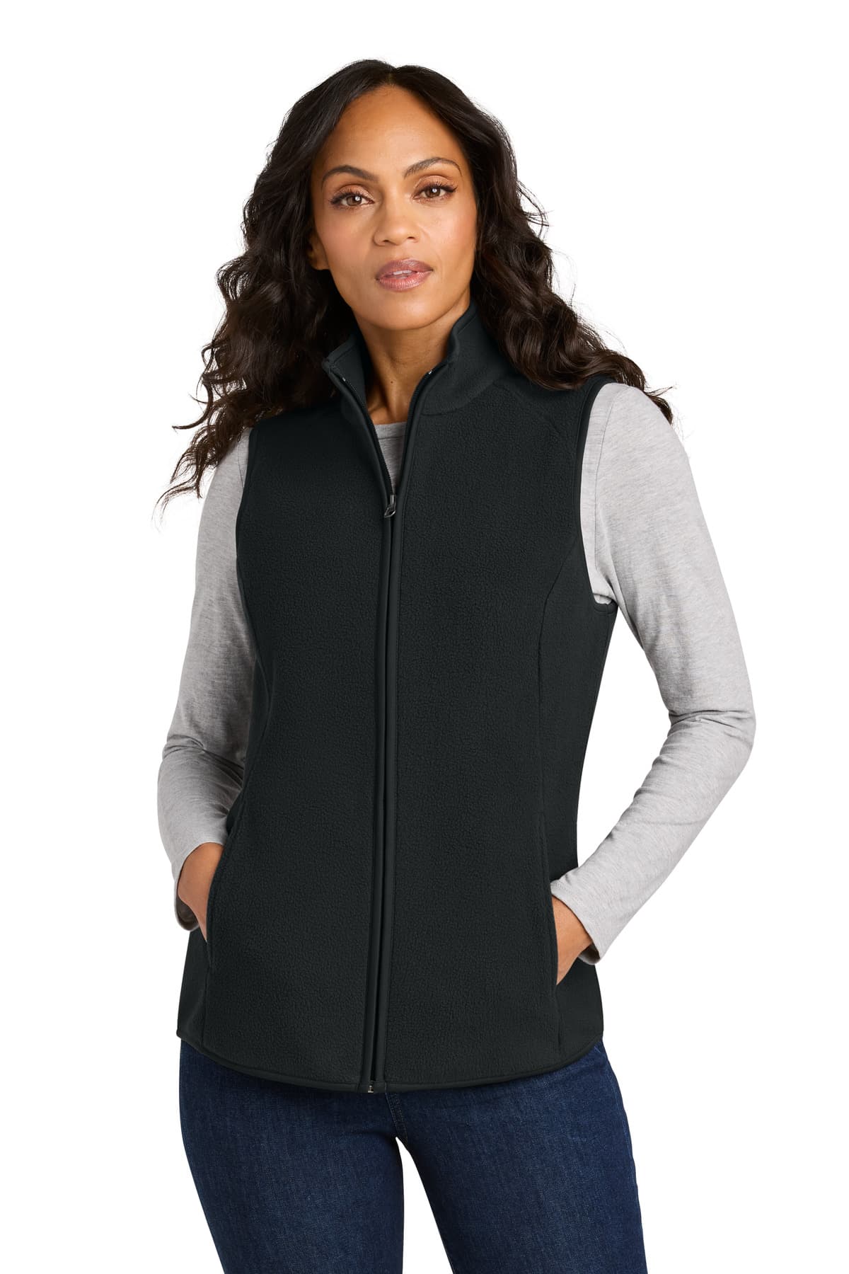 Port Authority ® Women's C-FREE ® Fleece Vest — Deep Black